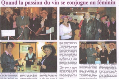 2005 - La Gazette - Le club de vin au féminin