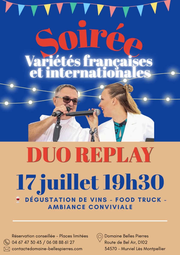 Soirée musicale - Variétés Françaises et Internationales