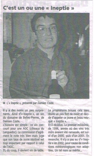 2003 - La Gazette - C'est un ou une Ineptie