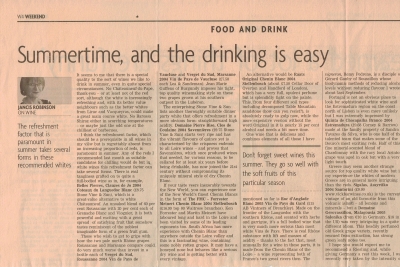 2006 - The financial times - Summertime, and the drinking is easy
