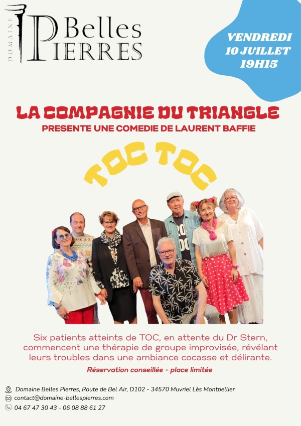 Pièce de théâtre "TOC TOC" CIE du triangle