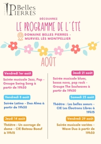 PROGRAMME FESTIVITÉS ÉTÉ 2025 AOÛT