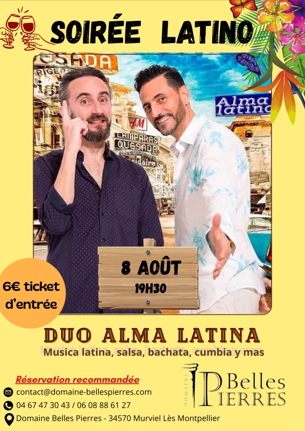 SOIRÉE LATINO - DUO ALMA